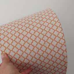 Linen Rust Tapered Lampshade - thumbnail 2