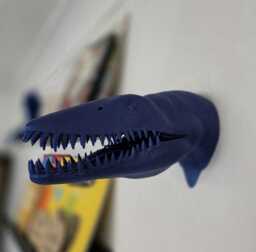 Plesiosaurus Wall Art - Dinosaur Mount- 3D Printed - thumbnail 1