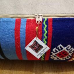 Kilim Pouf Square 24x24x8 Inches Striped Design Poufs Floor Pillow Cover Oversize Anatolian Home Decor - thumbnail 4