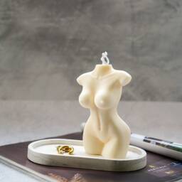 xl Female Torso Soy Wax Candle 15cm Nordic Home Decor - thumbnail 2