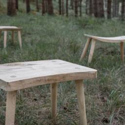 Wooden Coffee Table , Wooden Side Table, Mesa Madera Maciza, Live Edge Table Centro Wood Bedside , Solid - thumbnail 3