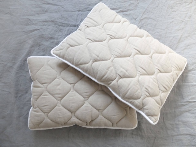 Organic Wool Pillow Set Linen Cover, Eco-Friendly Bedding - image 1