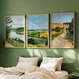 Set Of 3 Iowa Posters, Usa Midwest Landscape Prints Set, Hawkeye State Scenic Wall Art, Farmhouse Decor Prints, Heartland Travel Gift - thumbnail 2