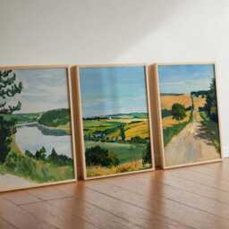 Set Of 3 Iowa Posters, Usa Midwest Landscape Prints Set, Hawkeye State Scenic Wall Art, Farmhouse Decor Prints, Heartland Travel Gift - thumbnail 3