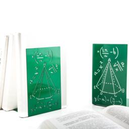 Pair Of Unique Design Metal Bookends, Mathematics, Science Bookends For Your Bookshelf - thumbnail 2