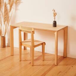 Wooden Desk To Work From Home, Birch Plywood Furniture, Modern Study, European Wood Home Office Desk, Computer Kitchen Table - thumbnail 2
