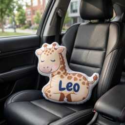 Giraffe Pillows, Baby Pillow, Kids Name Nursery Decor Shower Personalized Boy Pillow - thumbnail 1