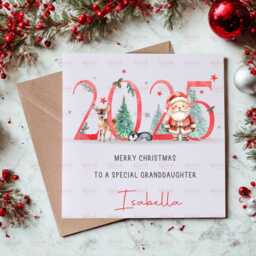 Personalised Kids Christmas Decoration - Grandson Gift Custom Bauble For Boys & Girls Stocking Filler Eve Box - thumbnail 2