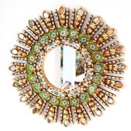 "Peruvian Mirrors - ""Ojo Verde Limon 45cm"