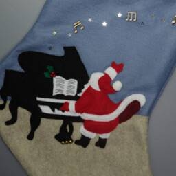 "Piano Christmas Stocking""Santa's Concert" - thumbnail 2