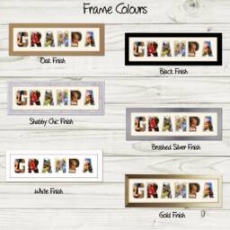 Grampa Photo Frame Word Name Special Gift Father's Day - 1268 By Photos in A Word - thumbnail 3