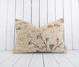 Handmade Kilim Pillow Cover Vintage Turkish - 16x24 - thumbnail 1