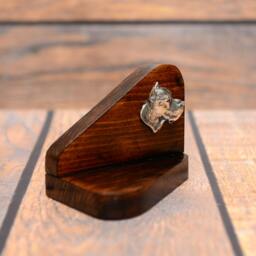 Argentine Dogo - Wooden Candlestick With Dog, Souvenir, Decoration, Limited Edition, Collection - thumbnail 3