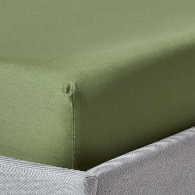 Organic Cotton Fitted Sheet 400 Tc, Fully Elasticated Extra Deep Skirt Oeko-Tex?? Certified, Soft & Hypoallergenic - 5 Colours 18 - image 1