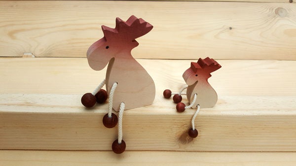 Elk Reindeer Shelf Stool Wooden Decoration Christmas