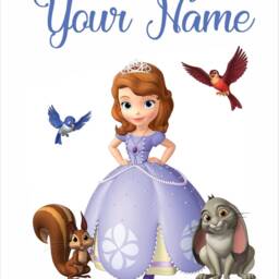 Custom First Princess - 480mm - Wall Sticker - thumbnail 2
