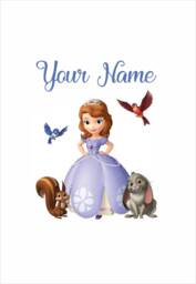 Custom First Princess - 480mm - Wall Sticker - thumbnail 1