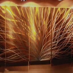 Large Abstract Metal Wall Art, Modern Sculpture, Indoor Outdoor Decor - thumbnail 3