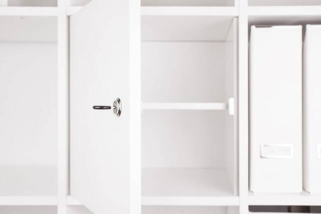 Lockable Kallax Door For Ikea Shelving & Expedit/With Or Without Shelf White Keyed Alike - image 1
