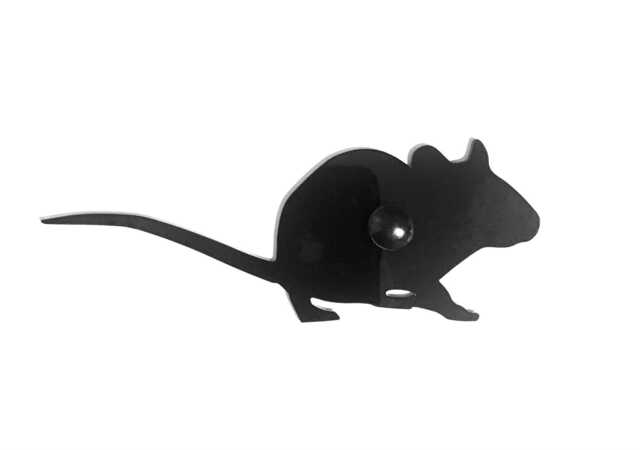 Mouse Wall Art Home Decor Plaque Sign in Black Acrylic Indoor Or Outdoor Gift - image 1
