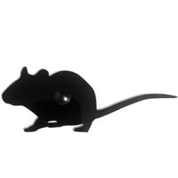 Mouse Wall Art Home Decor Plaque Sign in Black Acrylic Indoor Or Outdoor Gift - thumbnail 2