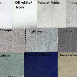 100 % Blackout Extra Long Linen Curtains Custom Made 9-24 Feet Length, Wide 2 Story Living Room Ikiriska Off White, Gray Tall Ceiling Drapes - thumbnail 2