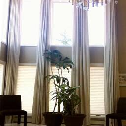 100 % Blackout Extra Long Linen Curtains Custom Made 9-24 Feet Length, Wide 2 Story Living Room Ikiriska Off White, Gray Tall Ceiling Drapes - thumbnail 3