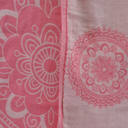 "Turkish Blanket, Fuchsia Throw, 79""x91" - thumbnail 4