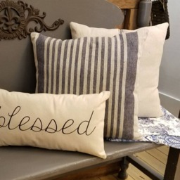 Blessed Lumbar Pillow, Farmhouse Decor Rustic Country, Gifts For Mom - thumbnail 3