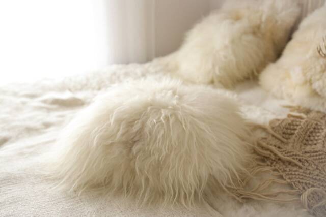 On Sale Real Icelandic Sheepskin Pillow Cushion - image 1