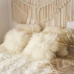 On Sale Real Icelandic Sheepskin Pillow Cushion - thumbnail 2