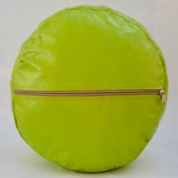 Moroccan Leather Lime Green Pouffe Footstool, Beanbag, Ottoman, Handmade From Naturally Tanned Leather - thumbnail 4