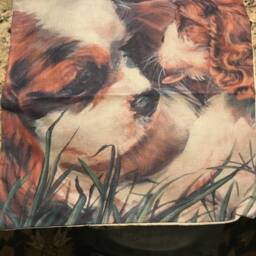 Cuddling King Charles Spaniels Pillow Case Cover - thumbnail 2