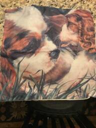 Cuddling King Charles Spaniels Pillow Case Cover - thumbnail 1