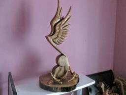 Music Note, Gift, Teacher Gift, Music Note Sculpture, Wooden Sculpture, Wood Carving, Wood Art, Music Art, Unique Angel Wing