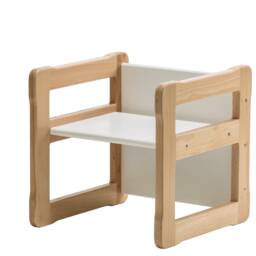 Montessori Chair & Box Set Multifunctional Beech Wood Kids Furniture - thumbnail 3