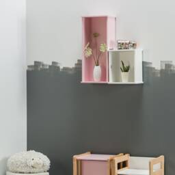 Montessori Chair & Box Set Multifunctional Beech Wood Kids Furniture - thumbnail 2
