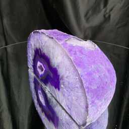 Large Purple Agate Candle 2 Handpicked 1.227G H7.5xw14.5xd9cm End Microcrystalline Quartz Tealight Holder Ornament - thumbnail 3