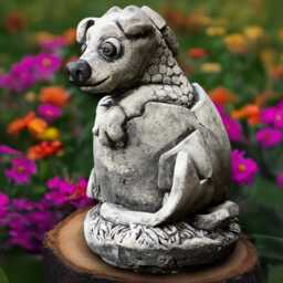Concrete Dragon Statue Cement Animal Figurine Stone Wildlife Decoration Outdoor Baby Ornament Dragon Lover Gift Handmade - thumbnail 3