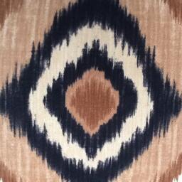 Decorative Pillow Cover, Ikat, Dark Brown, Black & Ivory Throw Cover, 20x20 Toss - thumbnail 3