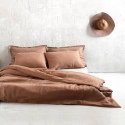 Linen Pillowcases Set Of Two, Natural Pillow Case Pair, Handmade Queen, King, Euro Shams - thumbnail 3