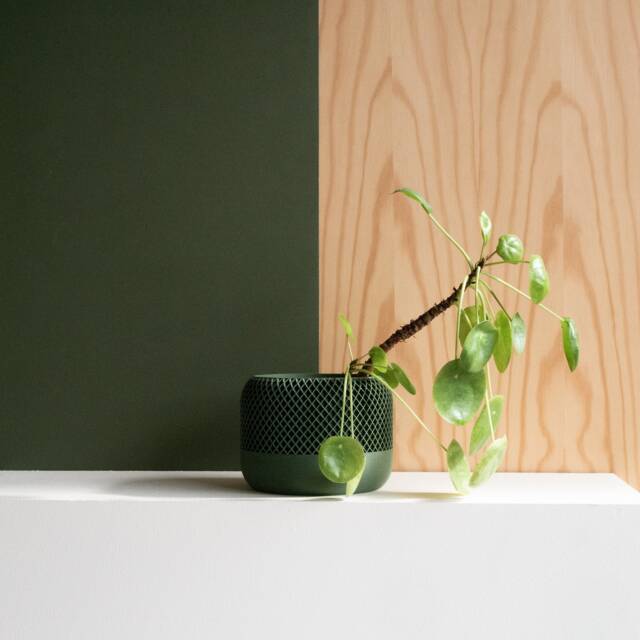 Indoor Wood Planter - Apple Green - image 1