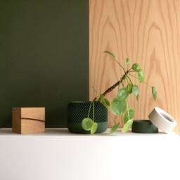 Indoor Wood Planter - Apple Green - thumbnail 3