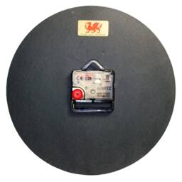 Welsh Slate Wall Clock With Dragon Design & Numbered Dial - thumbnail 2