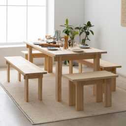 Solid Wood Dining Table, Handmade Furniture - Palafrugell - thumbnail 3
