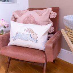 Bunny Rabbit Cushion - Gift For Lovers Baby Gifts Pillow Bolster Nature Inspired - thumbnail 1