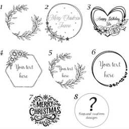 Personalised Candle With Engraved Metal Lid - Custom Text & Sticker Christmas Gift - thumbnail 2