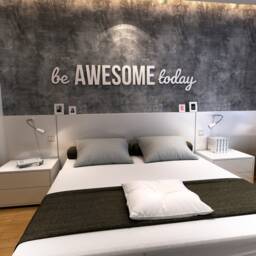 Positive Quote, Be Awesome Today, Inspirational Quotes - For Home Decor 3D Wall Skubeawe - thumbnail 1