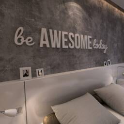 Positive Quote, Be Awesome Today, Inspirational Quotes - For Home Decor 3D Wall Skubeawe - thumbnail 3