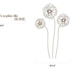 Quote Decal Flower Decals For Walls Stickers Family Room Wall Bedrooms Stick On Art - Modern Sd 063 - thumbnail 3